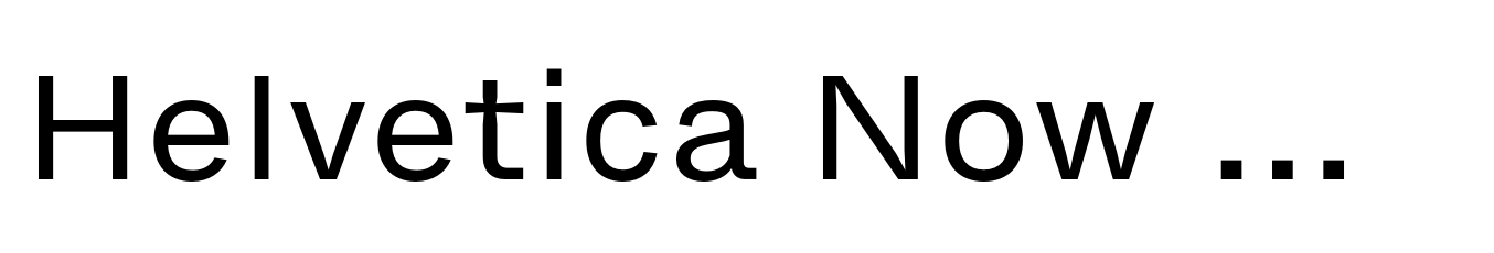 Helvetica Now Micro Regular